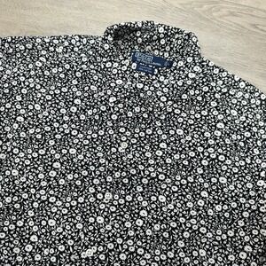 Polo Ralph Lauren Clayton Floral S/S Button Down Shirt Men's Sz L Cotton STAIN